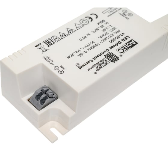 Блок питания AcTEC 36-72В, 25Вт, IP20, 0,35A, 100x43x28мм, V7-25-350
