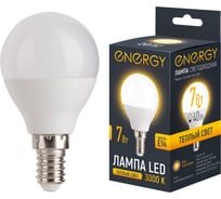 Лампа светодиодная Energy LED G45-7-E14-3000 109315
