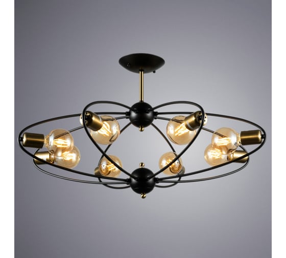 Потолочная люстра Arte Lamp GLASGOW A1963PL-8BK