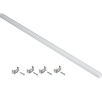 Профиль алюминиевый IEK для LED ленты 1616 накладной угловой 2м комплект опал LSADD1616-SET1-2-N3-1-12