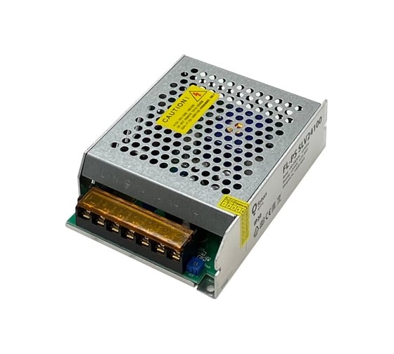 Трансформатор FL-LED FL-PS SLV24100 Pout=100Вт, Uout=24В, Uin=175-240В, IP20, 130x98x36мм, 230г - металлический 602237 1