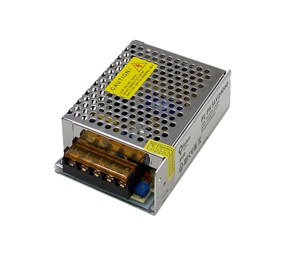 Трансформатор FL-LED FL-PS SLV24060 Pout= 60Вт, Uout=24В, Uin=175-240В, IP20, 118x78x36мм, 200г - металлический 602206 1