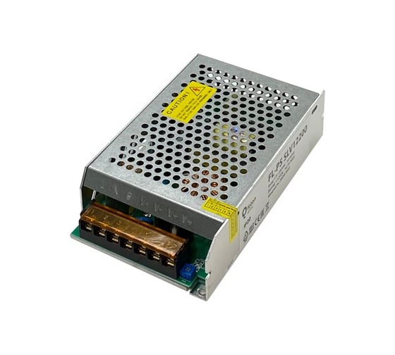 Трансформатор FL-LED FL-PS SLV12200 Pout=200Вт, Uout=12В, Uin=175-240В, IP20, 160x98x40мм, 460г - металлический 602275 1
