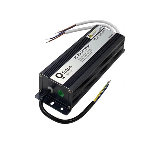Трансформатор FL-LED FL-PS TP12150 Pout=150Вт, Uout=12В, Uin=175-240В, IP67, 210x69x43mm, 1300г - металлический герметичный 602039 1