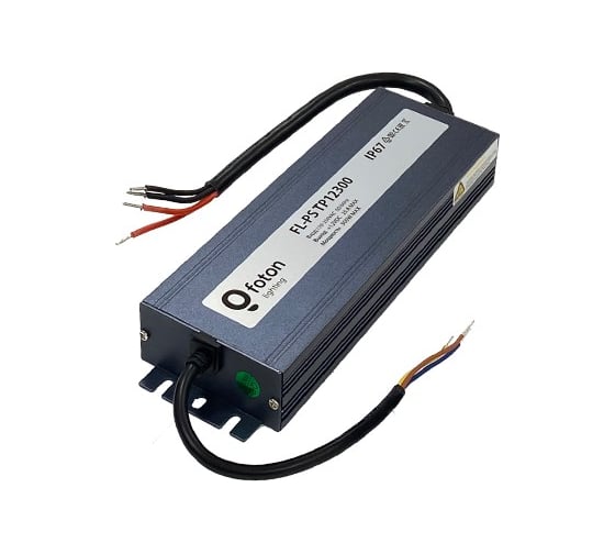 Трансформатор FL-LED FL-PS TP24300 Pout=300Вт, Uout=24В, Uin=175-240В, IP67, 228x72x32mm, 980г - металлический герметичный 612410