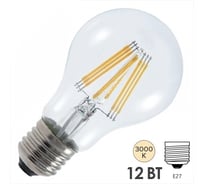 Лампа FL-LED Filament A60 12W E27 3000К 220V 1200Лм 60x108мм FOTON_LIGHTING груша прозрачная 609021