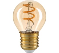 Светодиодная лампочка HIPER DECO FILAMENT GLOBE 6W 515Lm E27 2400K AMBER HL-2219