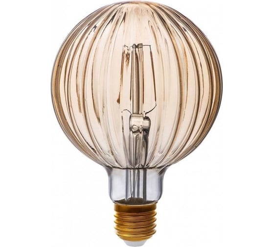 Светодиодная лампочка HIPER DECO FILAMENT BALOON 6W 720Lm E27 102х148 1800K AMBER HL-2217 1