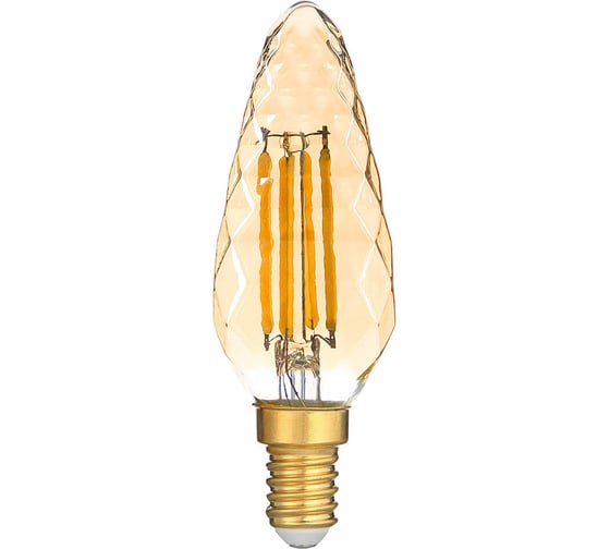 Светодиодная лампочка HIPER DECO FILAMENT CONE 4W 480Lm E14 35х105 6500K GOLD HL-2214 1
