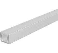 Профиль алюминиевый Apeyron напольный под светодиодную ленту, встраиваемый, c усиленным рассеивателем, серебро, 20х15мм, 2м / 08-64