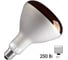 Инфракрасная лампа FL-LED FL-IR R125 250W RED E27 230V красное стекло 609847 1