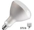 Инфракрасная лампа FL-LED FL-IR R125 375W CLEAR E27 230V прозрачное стекло 609854 1