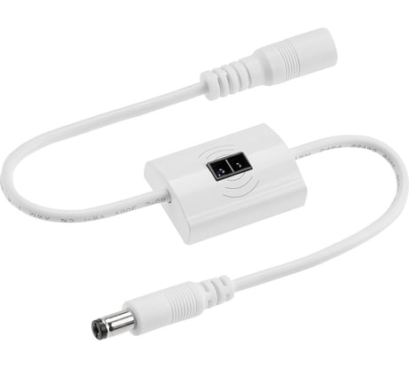 ИК-датчик бесконтактный TDM ELECTRIC с функцией диммера, для светодиодной ленты, IP20, 24/48 Вт, 12/24 В,белый,TDM SQ0324-0101