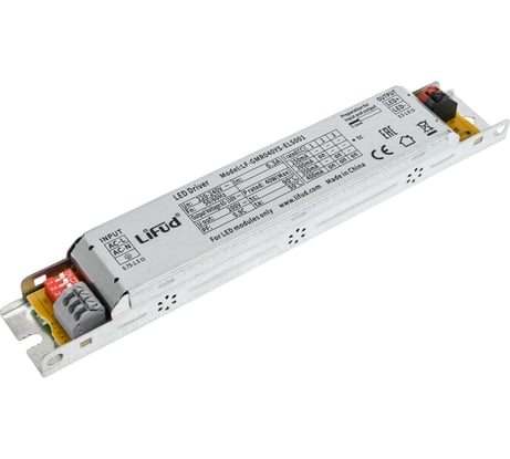 LED-драйвер Lifud 40Вт, вх 220-240В AC, вых 250-400мА 65-150В DC, изолир, металл LF-GMR040YS-ELS001 2016421718