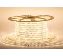 Светодиодная лента Apeyron 220В, 8Вт/м, smd2835, 120д/м, IP65 ПВХ, 600Лм/м, размер 13,5х7мм, 50м, 3000К / 17-41