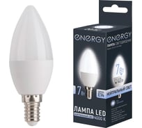 Лампа светодиодная Energy LED С37-7-E14-4000 109289