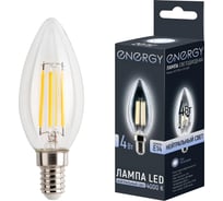 Лампа светодиодная Energy LED С35F-4-E14-4000 109295