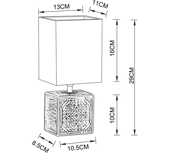 Настольная лампа Arte Lamp FIORI A4429LT-1WA