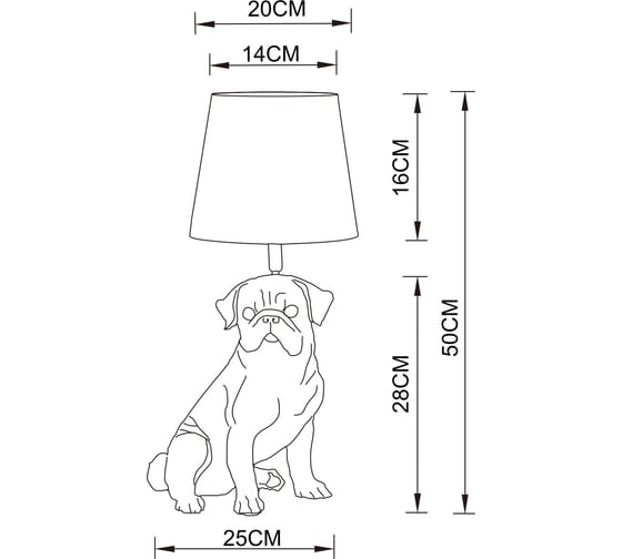 Настольная лампа Arte Lamp BOBBY A1512LT-1WH