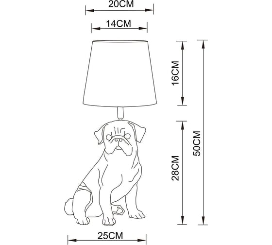 Настольная лампа Arte Lamp BOBBY A1512LT-1BK