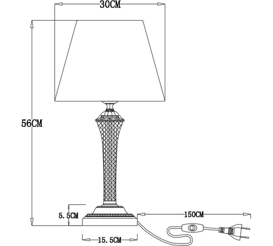Настольная лампа Arte Lamp GRACIE A7301LT-1PB