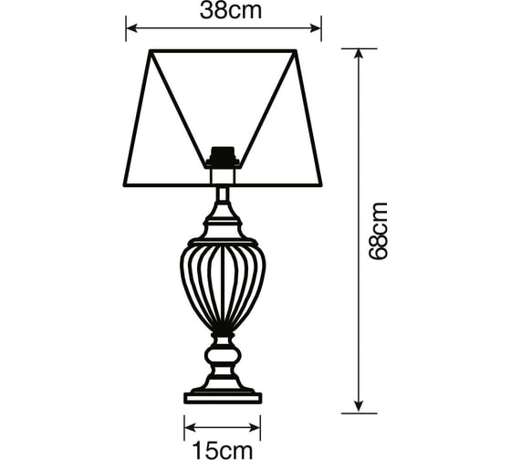 Настольная лампа Arte Lamp SUPERB A3752LT-1WH