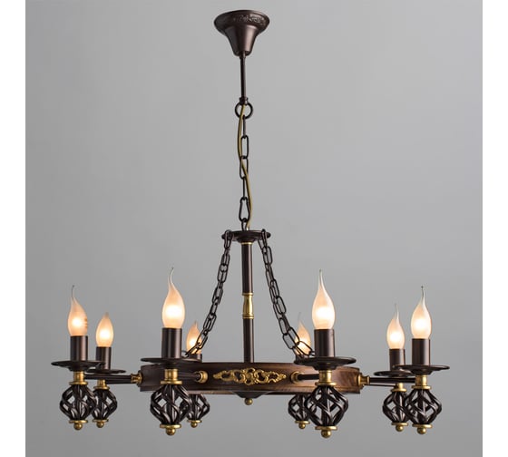 Подвесная люстра Arte Lamp CARTWHEEL A4550LM-8CK