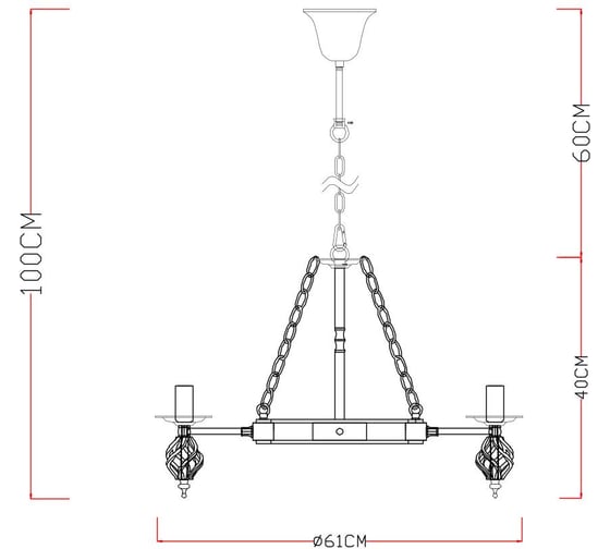 Подвесная люстра Arte Lamp CARTWHEEL A4550LM-8CK