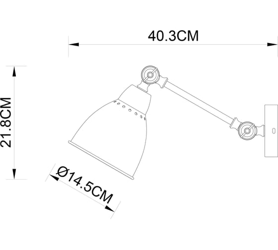 Бра Arte Lamp BRACCIO A2054AP-1AB