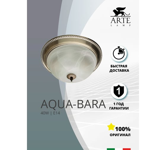 Потолочный светильник Arte Lamp PORCH A1305PL-2AB