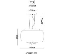 Подвесная люстра Arte Lamp HALO A7054SP-8CC