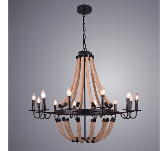 Подвесная люстра Arte Lamp MARSIGLIA A8956LM-12BK
