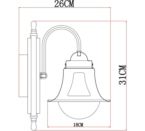 Бра Arte Lamp TIMONE A7006AP-1AB