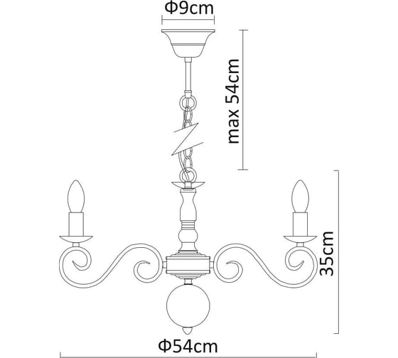 Подвесная люстра Arte Lamp ISABEL A1129LM-7AB