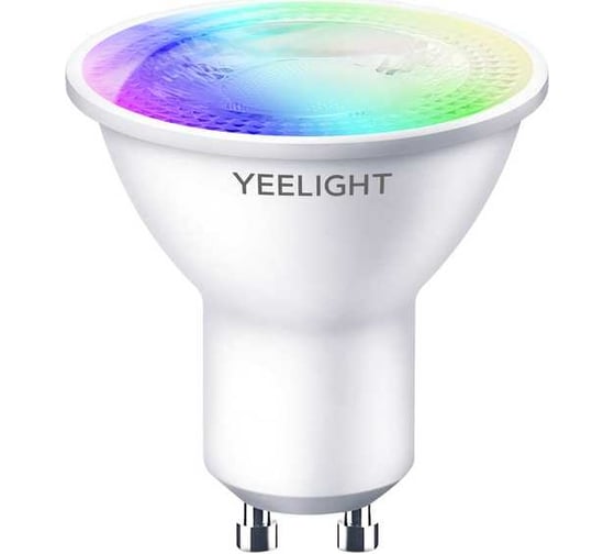Умная лампочка YEELIGHT GU10, Smart bulbMulticolor - упаковка 4 штуки YGYC0120004WTEU