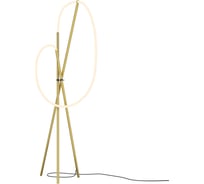 Напольный светильник (торшер) MAYTONI Crochet Черный и Латунь MOD369FL-L36BS3K