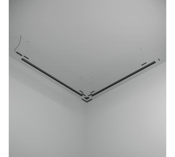 Шинопровод MAYTONI BASITY 1м, подвесной, круглый, черный TRX172-R-111B