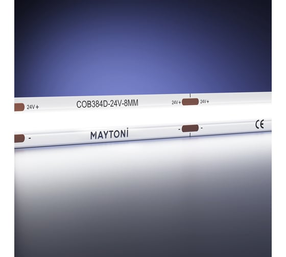 Светодиодная лента MAYTONI Ultra 24В COB 12Вт/м 6000К 5м IP 20 201077