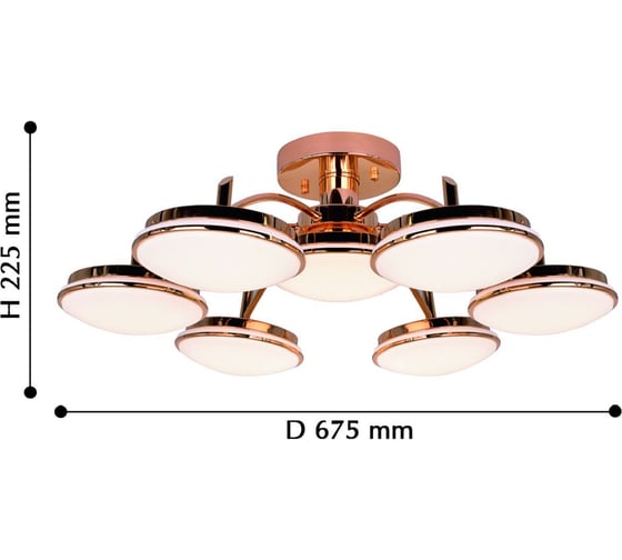 Потолочная светодиодная люстра F-promo 2473-7P