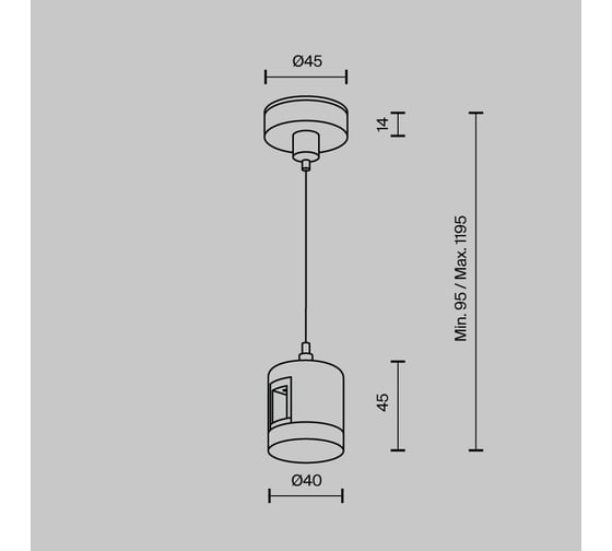 Подвес тросовый MAYTONI Hang с прямым коннектором питания, латунь FLARITY TRA157SW-IPC1-BS