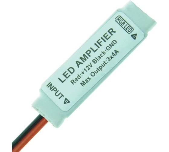 RGB усилитель FL-FPC Amplifier RGB-micro 3x4A DC12V-24V 144W-288W 45x12x3mm FL-LED 607577 1