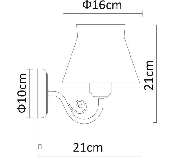Бра Arte Lamp MARGHERITA A7021AP-1WH