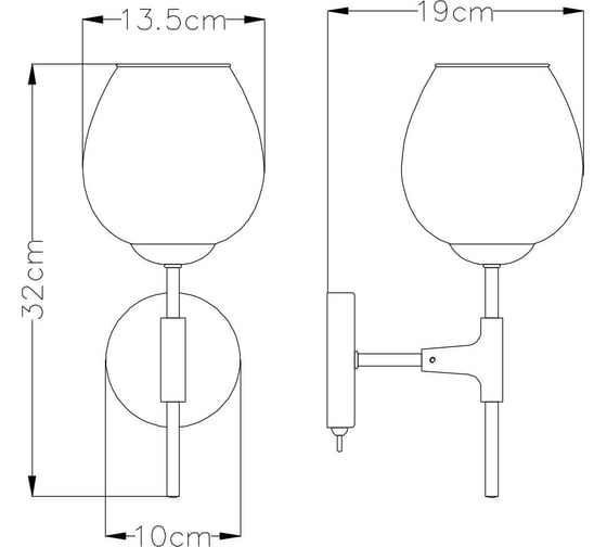 Бра Arte Lamp YUKA A4103AP-1GO