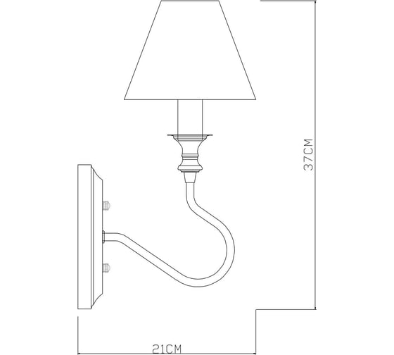 Бра Arte Lamp AGIO A6086AP-1PB