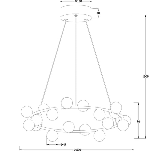 Подвесная люстра Arte Lamp DEXTER A3619SP-18BK