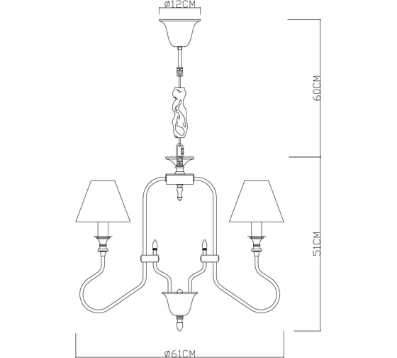 Подвесная люстра Arte Lamp AGIO A6086LM-5PB