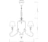 Подвесная люстра Arte Lamp AGIO A6086LM-5PB 5