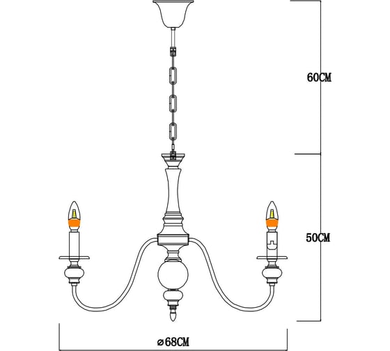 Подвесная люстра Arte Lamp PASSONI A6097LM-6PB