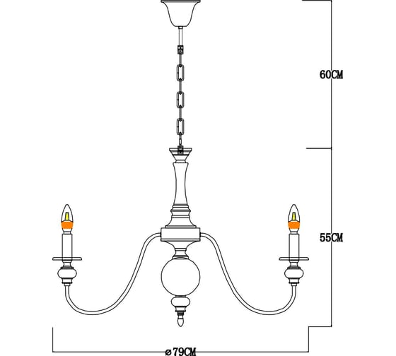 Подвесная люстра Arte Lamp PASSONI A6097LM-8PB