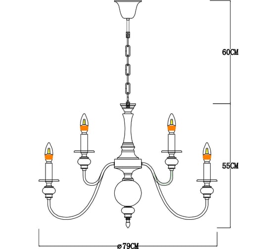 Подвесная люстра Arte Lamp PASSONI A6097LM-12PB